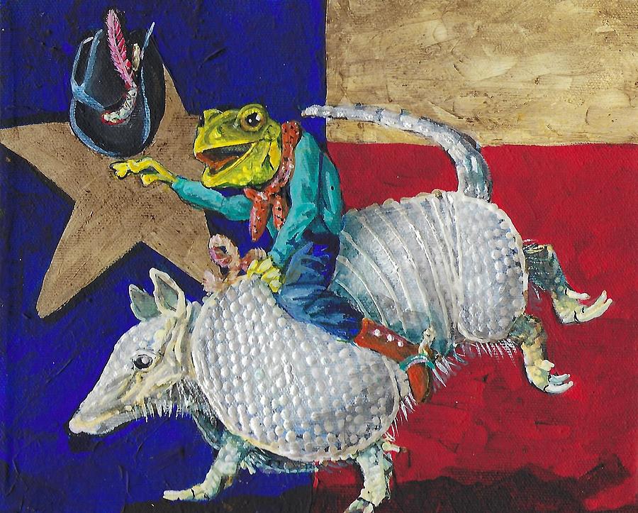 Kickin it Up in Texas Painting by Cynthia Westbrook