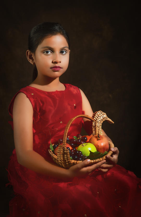 Kid With Basket Photograph by Nilendu Banerjee
