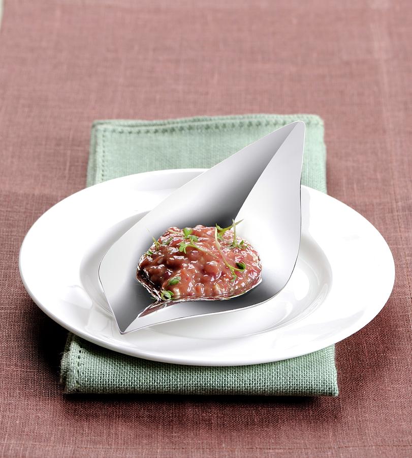 Kidney Tartare With Herbs Photograph by Franco Pizzochero