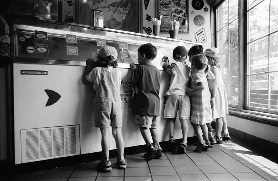Kids At Ice Cream Counter Photograph by Michelle Quance Kids At Ice Cream Counter Photograph by Michelle Quance