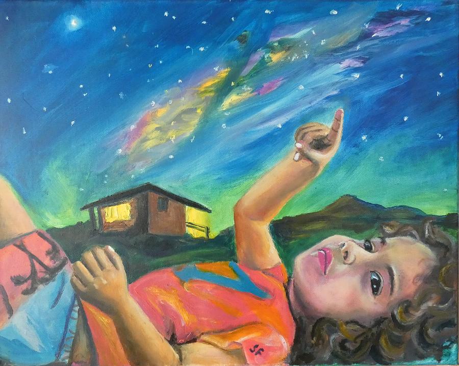 Sunset Painting - Kids Dreams  by Sofia Gasviani
