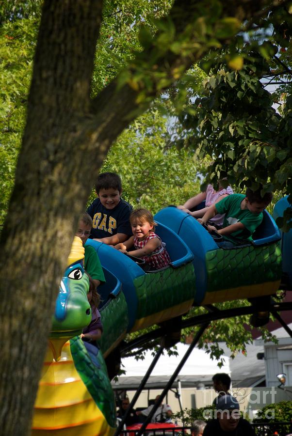 Summer Photograph - Kids Summer Fun at the Carnival by Frank J Casella