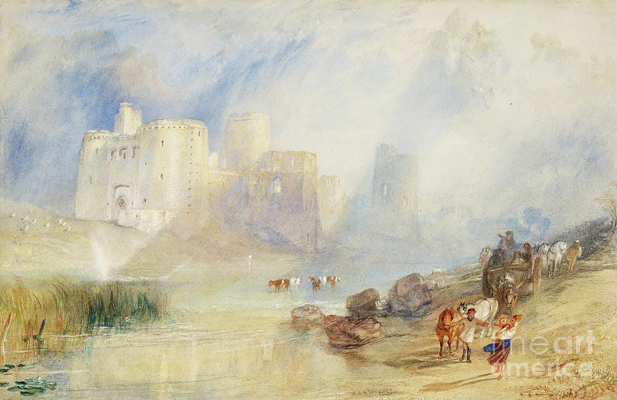 Cow Painting - Kidwelly Castle, Carmarthenshire by Joseph Mallord William Turner