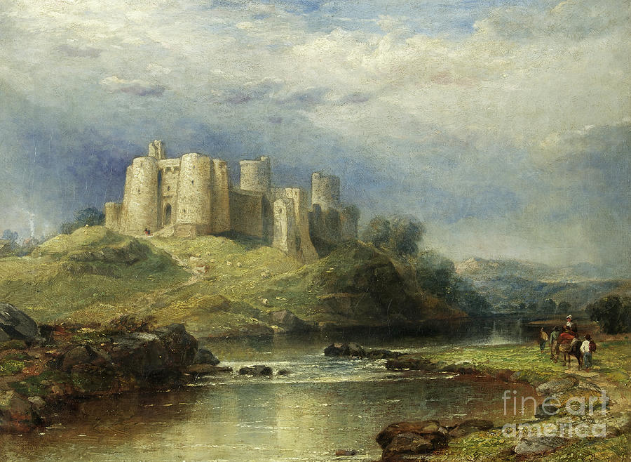 David Cox Painting - Kidwelly Castle by David Cox