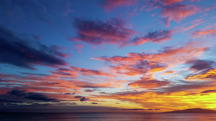 Kihei Sunset Photograph by Chris Spencer