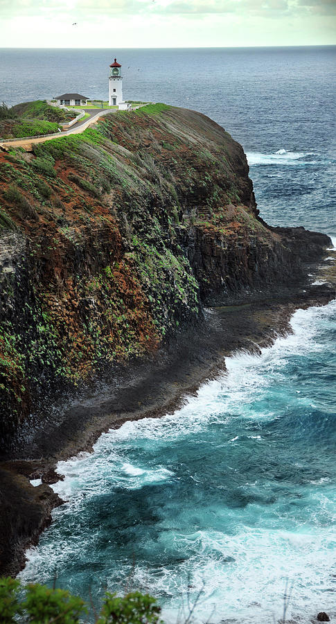 Hawaii Volcanoes National Park Photograph - Kilauea Lighthouse Kauai Hawaii by Utah-based Photographer Ryan Houston