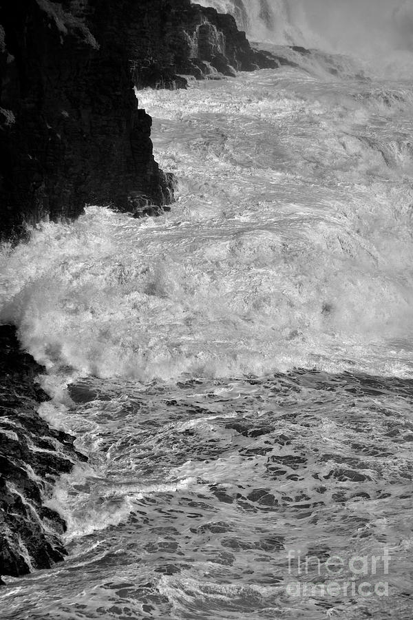 Kilauea Waves on the Rocks Photograph by Debra Banks