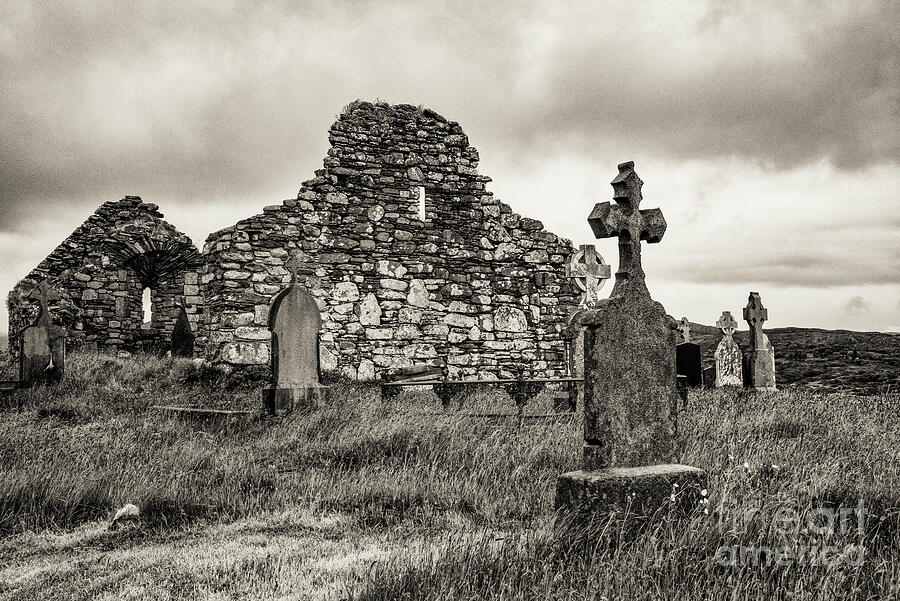 Kilcatherine Church Ruin and Graveyard Photograph by Bob Phillips