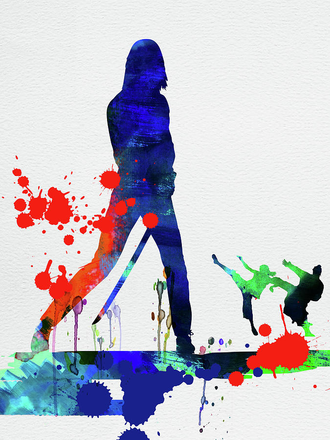 Kill Bill Mixed Media - Kill Bill Watercolor by Naxart Studio