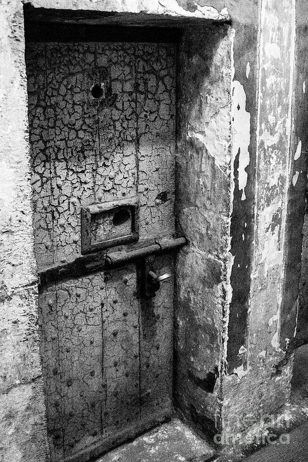 Architecture Photograph - Kilmainham Goal Cell Door 2 by Bob Phillips