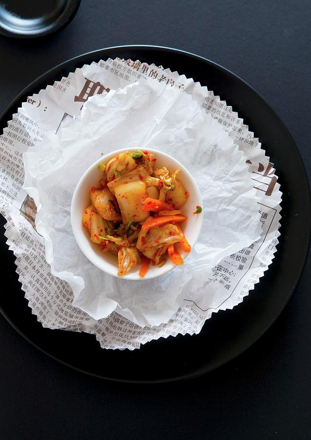Kimchi a Dish With Chinese Cabbage, Korea Photograph by Udo Einenkel