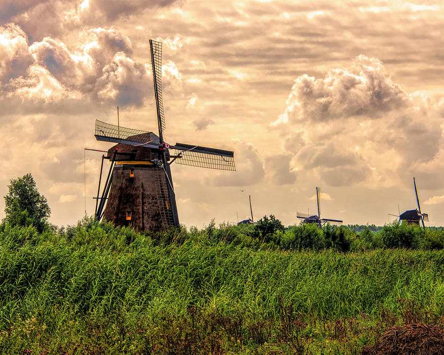 Kinderdijk Windmills Photograph by Karen Regan