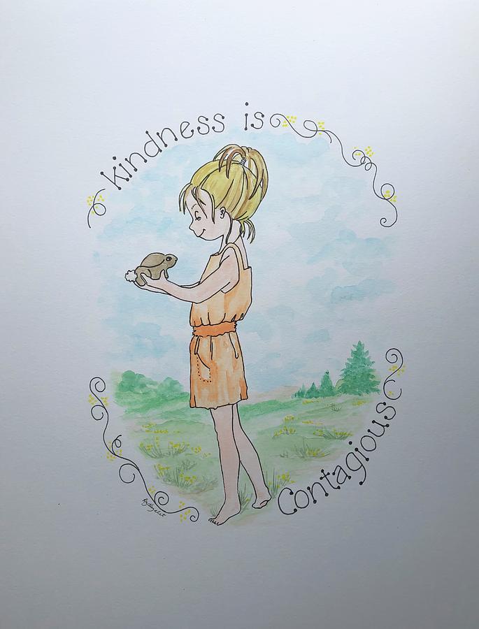 Kindness Drawing by Elizabeth Hazelet | Fine Art America