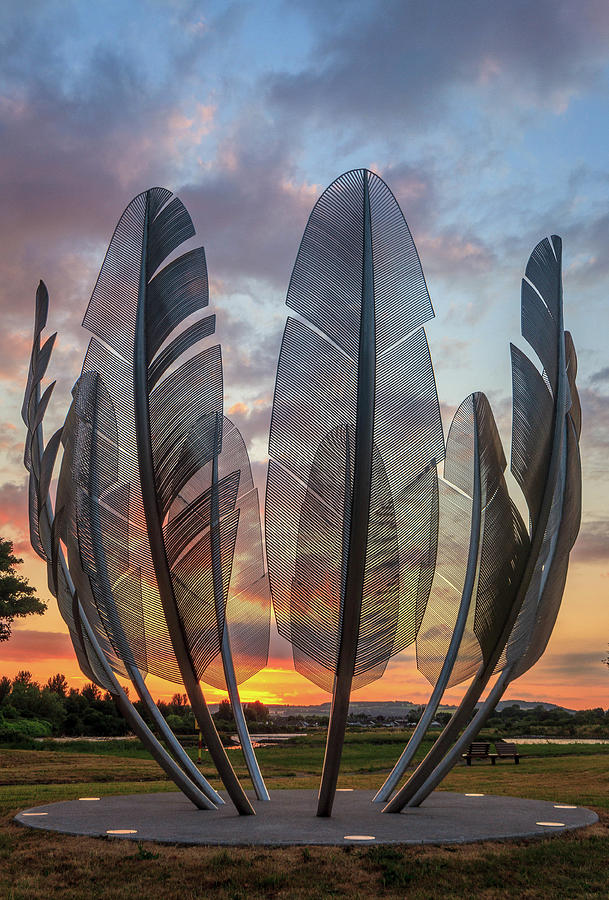 Sunset Photograph - Kindred Spirits Sculpture by John Hurley