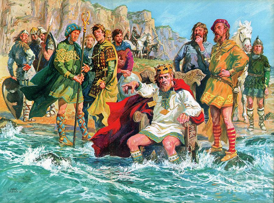 King Canute Painting by Luis Arcas Brauner - Fine Art America