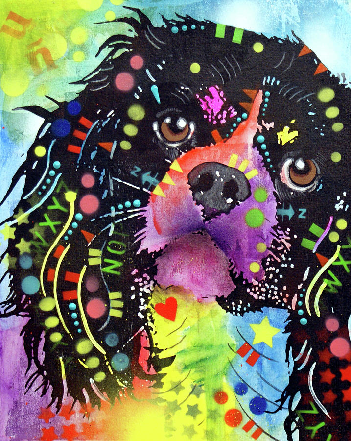 Psychedelic Mixed Media - King Charles 2 by Dean Russo