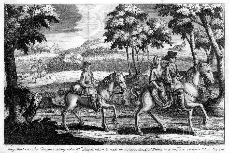 King Charles II Escaping From England Drawing by Print Collector