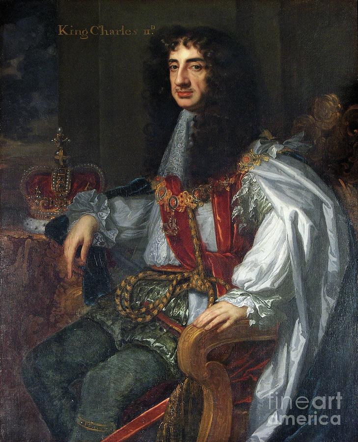 King Charles II In Garter Robes Painting by Peter Lely - Fine Art America