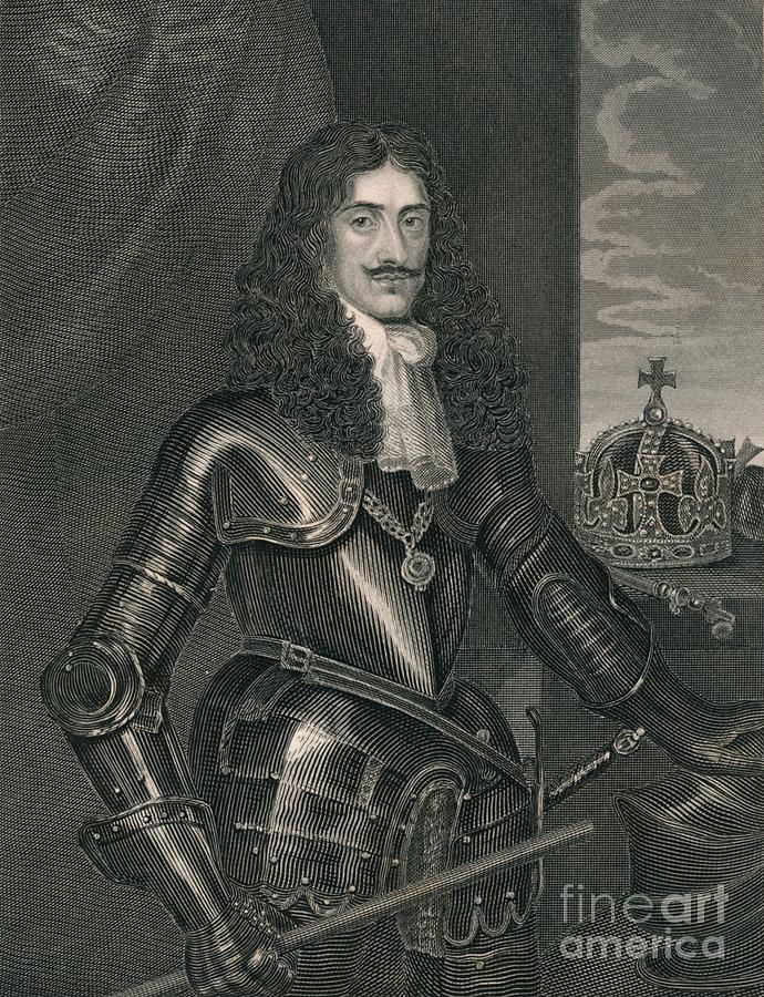 King Charles The Second Drawing by Print Collector - Fine Art America