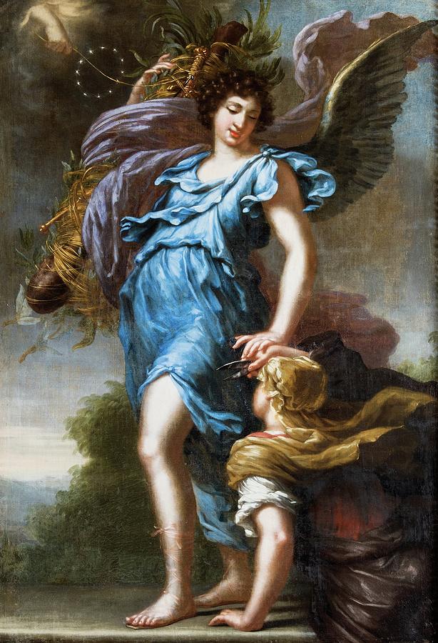 King Charles Xi?s Guardian Angel. Allegory Painting by David Klocker ...