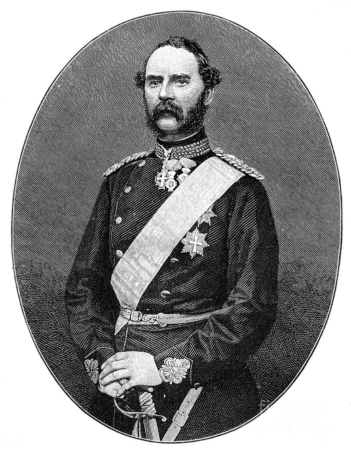 King Christian Ix Of Denmark 1818-1906 Drawing by Print Collector
