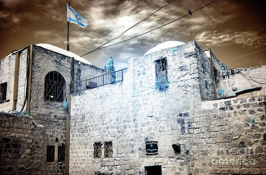 King Davids Tomb in Jerusalem Infrared Photograph by John Rizzuto