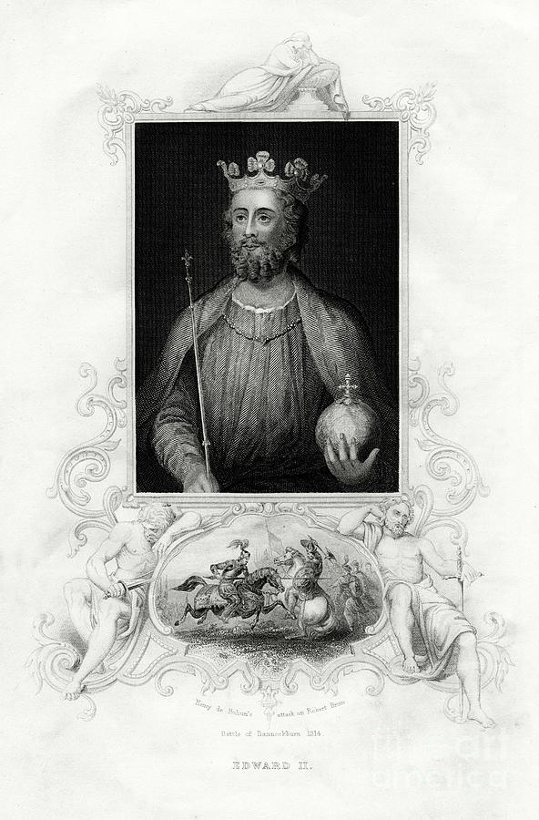 King Edward II, 1860 Drawing by Print Collector