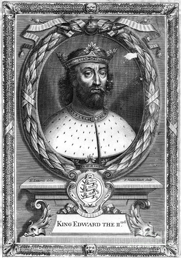King Edward II Of England, 17th Drawing by Print Collector