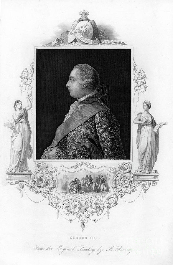 King George IIi Of Great Britain, C1850 Drawing by Print Collector