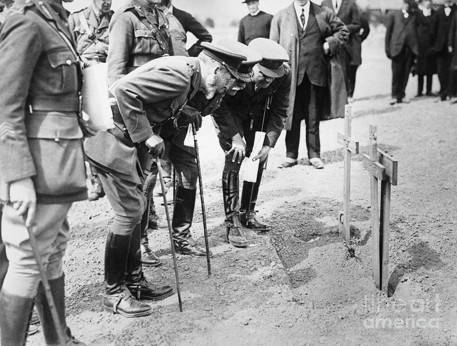King George V Visits British Graves Photograph by Bettmann