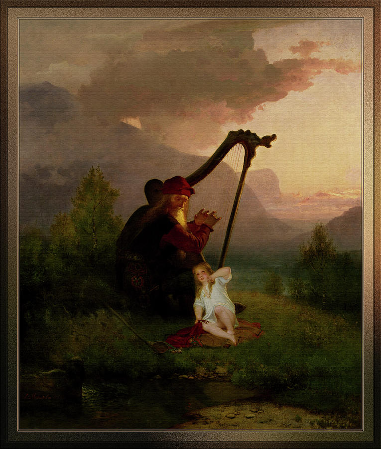 King Heimer and Aslog by August Malmstrom Painting by Rolando Burbon