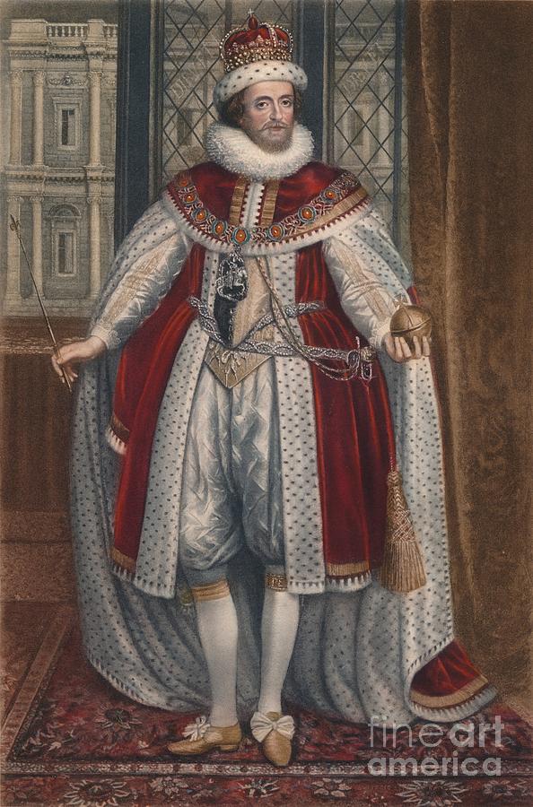 King James I Of England And Vi Drawing by Print Collector