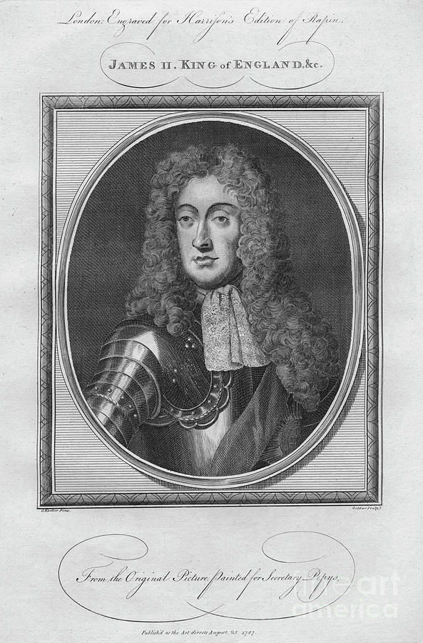 King James II, 1787 Drawing by Print Collector