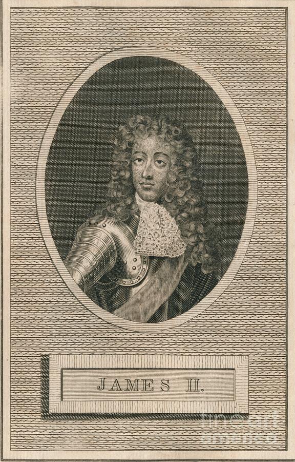 King James II 1793 Drawing by Print Collector