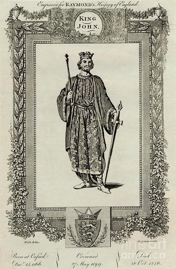 King John, 1166-1216, C1787 By Print Collector