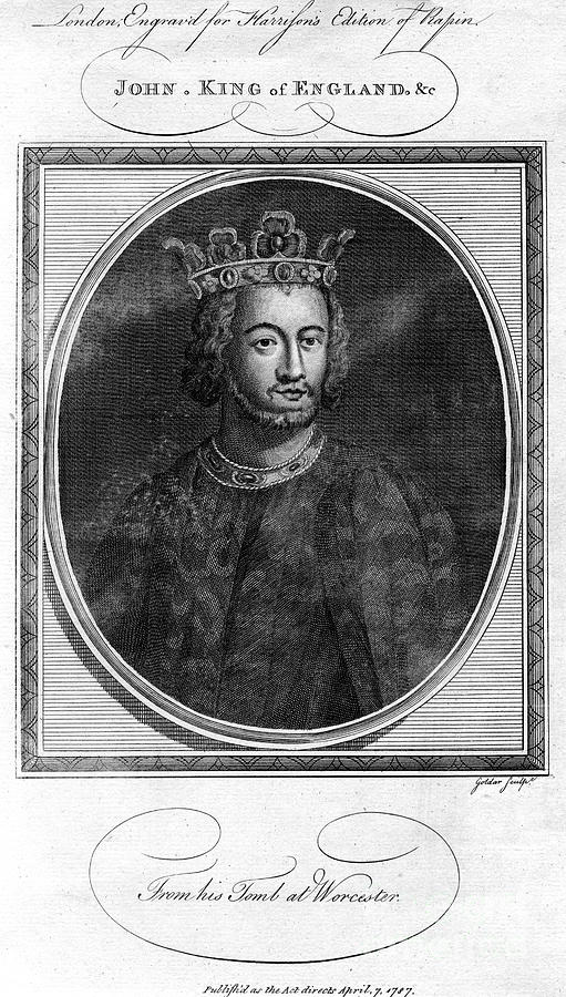 King John Of England, 1787.artist Goldar Drawing by Print Collector