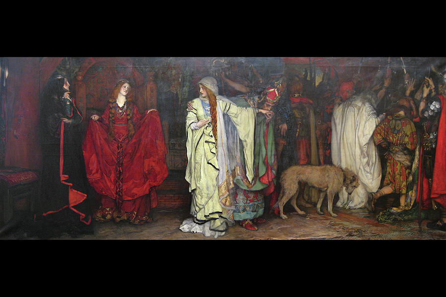 King Lear, Act 1 Scene 1 Painting by Edwin Austin Abbey