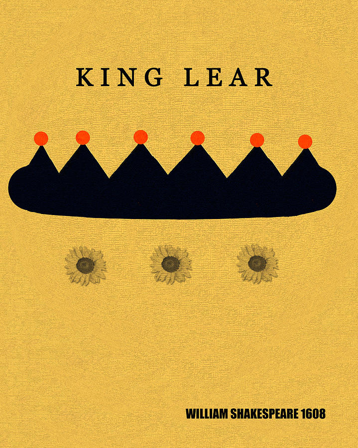 King Lear minimalsim art book cover Digital Art by David Lee Thompson