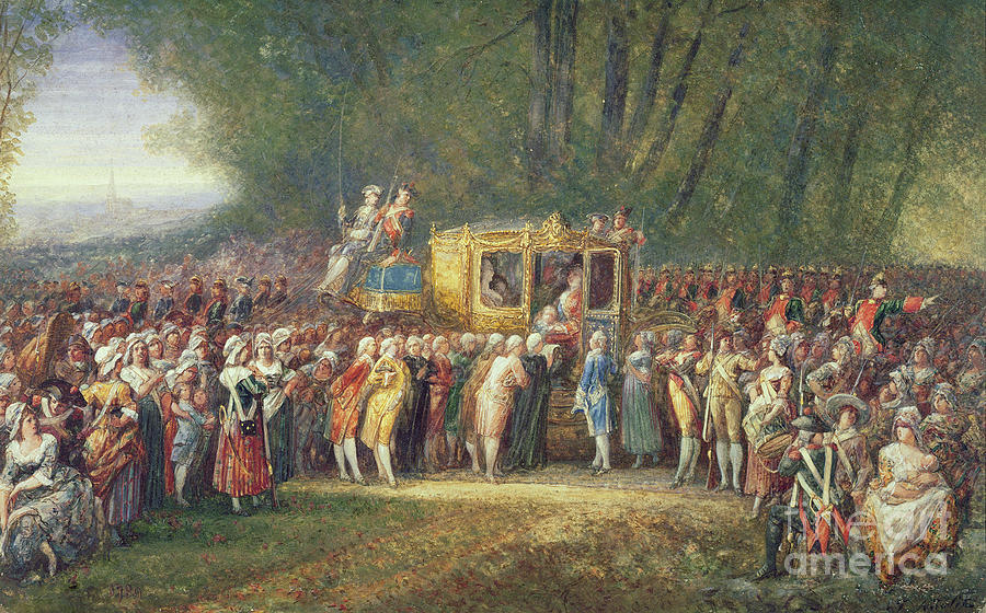 King Louis Xvi Being Taken From Versailles To Paris By The Women Of Les ...