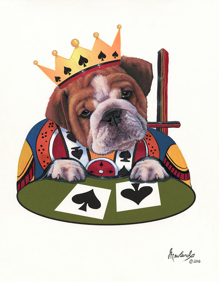 Animal Painting - King Of Spades by Jenny Newland