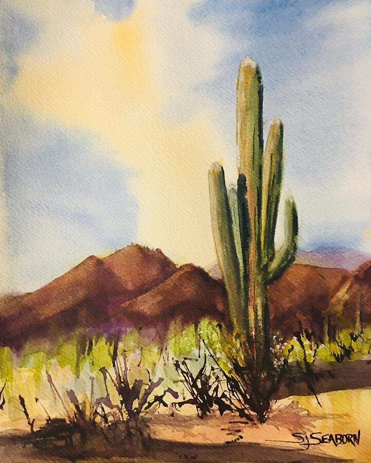 King of the Desert Painting by Susan Seaborn