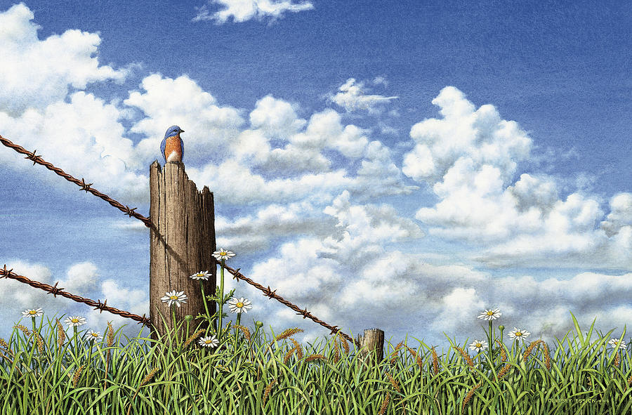 Bird Painting - King Of The Field by Dempsey Essick
