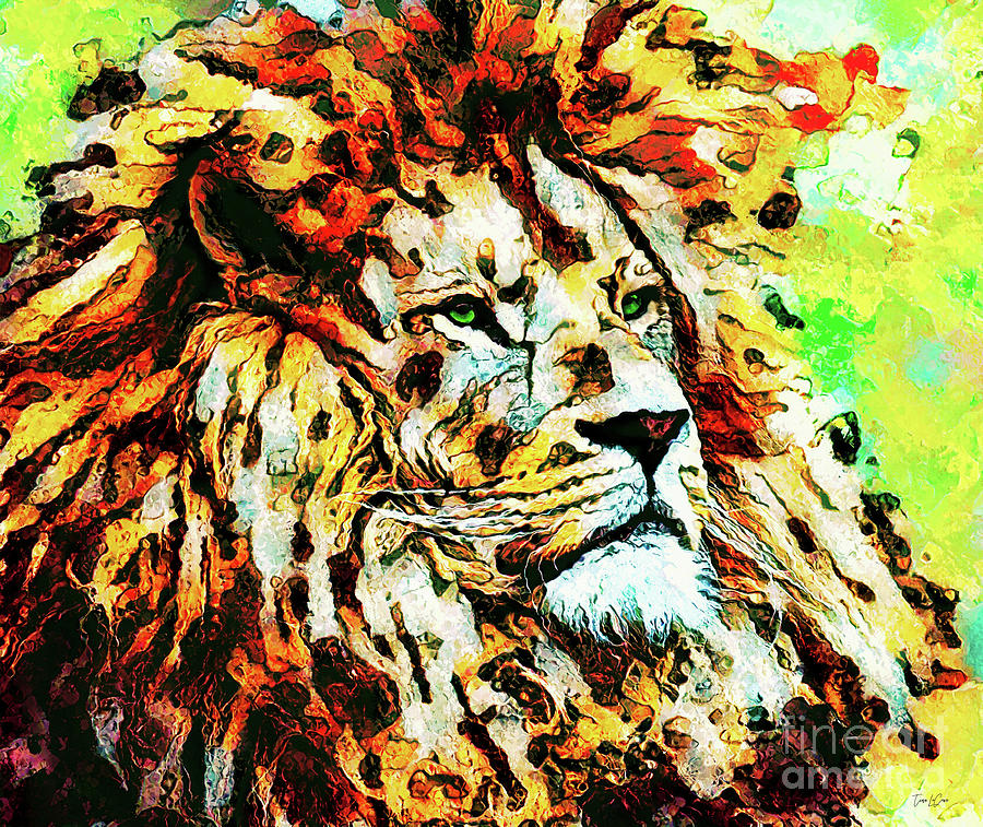 King Of The Pride Digital Art by Tina LeCour