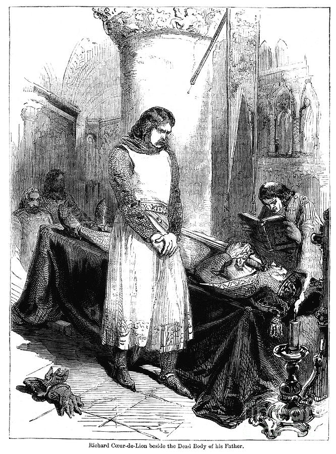 King Richard I Beside The Dead Body Drawing by Print Collector
