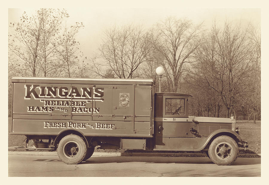Kingans Meat Truck #5 Painting by Unknown
