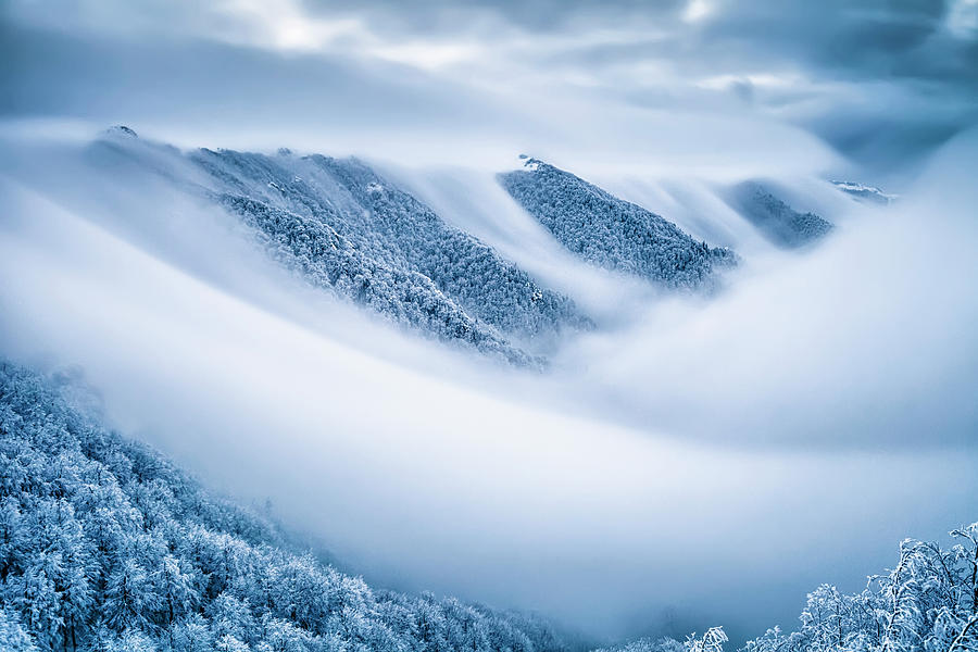 Sunset Photograph - Kingdom Of the Mists by Evgeni Dinev