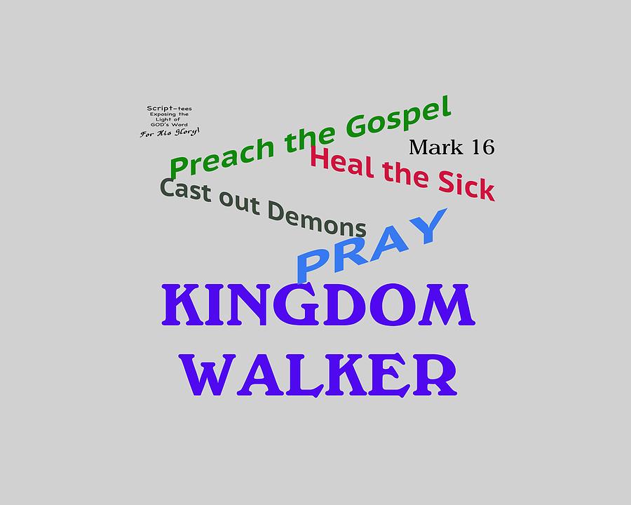KingdomWalker Tshirt Mixed Media by Lori Tondini