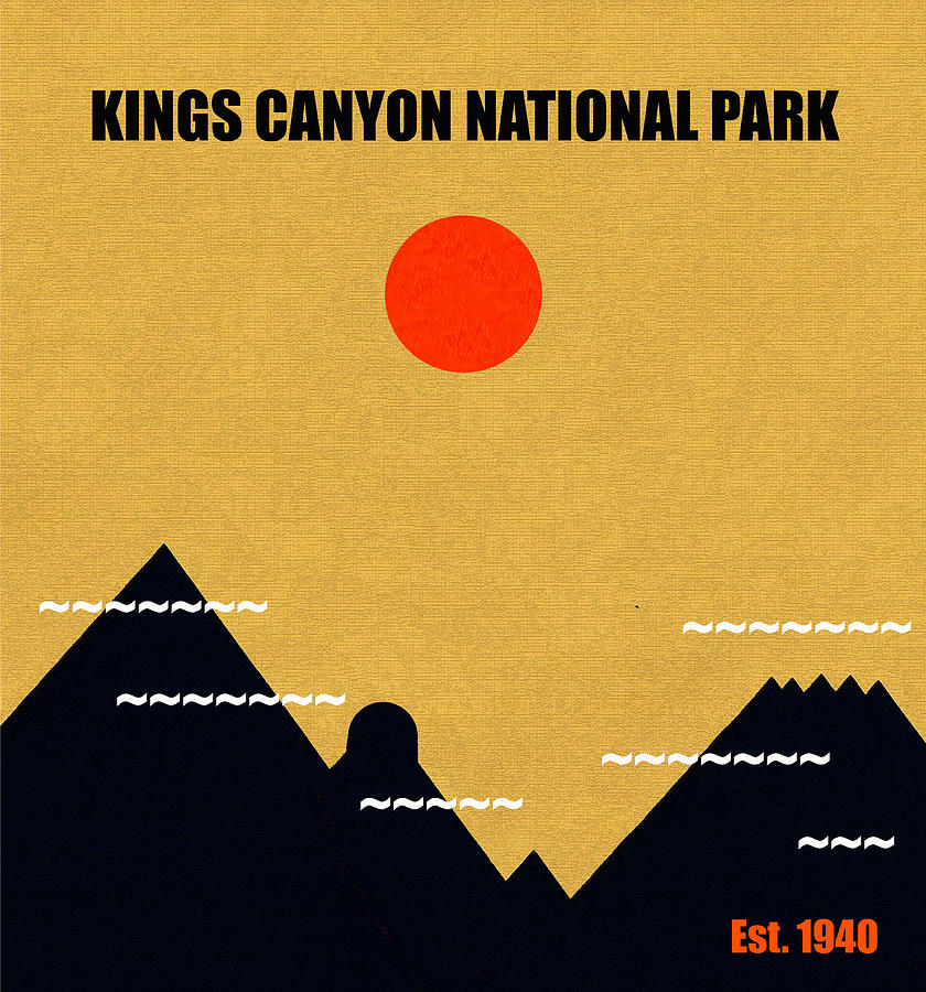 Kings Canyon N. P. M series Mixed Media by David Lee Thompson