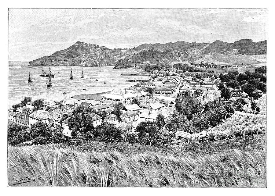 Kingston, St Vincent Island, C1890 Drawing by Print Collector