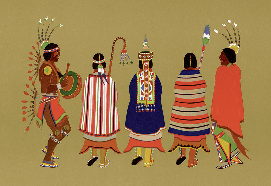 Kiowa Dance Painting by Kiowa - Fine Art America